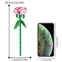 Flower Branches Colorful Flower Branches Series Home Desktop Ornaments Girls Assemble Children's Building Blocks Toys - details 13