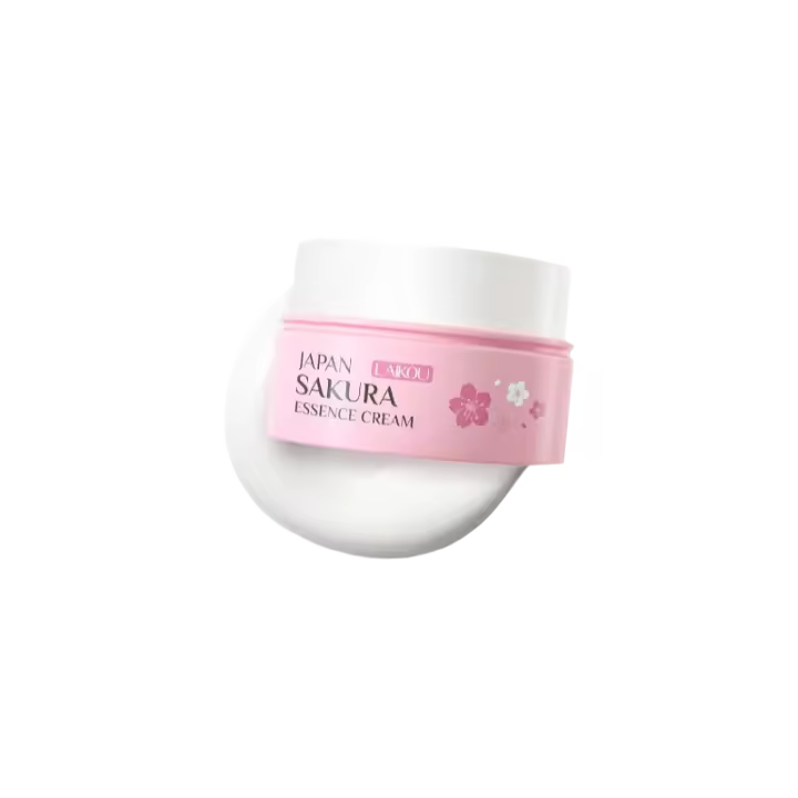 LAIKOU Crema de esencia de Sakura japonesa 8g Hidratante e hidratante Tamaño mini Blanqueamiento Nutritivo Cuidado de la piel - 1