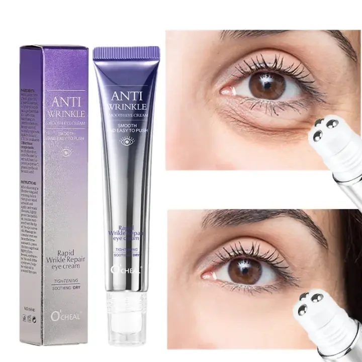 Crema para los Ojos Hialurónico Anti-Arrugas Masajeador de Rolos para Piel de Ojos Hidratante - 1