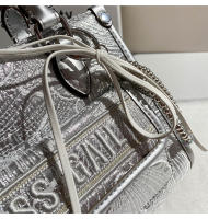 Bolso de mano plateado con bordado pesado2025Nuevo bolso de mano de oficina de alta gama - details 9