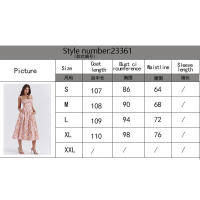 2025 falda larga de verano para mujer temperamento elegante estilo de vacaciones vestido camisola para mujer - details 7