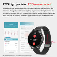 Reloj Inteligente de Glucosa en Sangre Nuevo 2024 para Hombres y Mujeres con Bluetooth y Medición de Presión Arterial ECG+PPG Resolución de Pantalla AMOLED Marca COTAUL - details 6