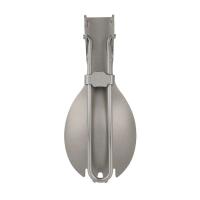 Vajilla plegable de titanio pulido mediano Lixada Spork, utilizada para cenas al aire libre, VIES, camping, mochilas - details 29