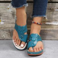 Zapatillas de tacón de cuña para mujer, zapatos de verano - details 4