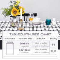 RYB-Mantel decorativo a cuadros para el hogar, impermeable, a prueba de aceite, grueso, Rectangular, cubierta de mesa de boda, paño de mesa de café con 3 colores - details 9