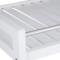 Camarera con 3 Repisas y Ruedas Giratorias, Blanco, 76,5 x 46 x 38 cm - details 5