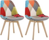 Silla Nórdica Multicolor con Resaldo Estilo Patchwork para Cocina BH29mf-4 - details 22