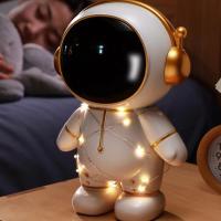 Hucha de Ahorro Astronauta Caja de Almacenamiento de Monedas de Niños Inagarcable con Luces - details 3