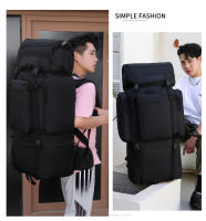 110L bolsa de montañismo de gran capacidad soporte en forma de U mochila táctica al aire libre ocio viaje senderismo mochila - details 4