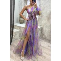 Vestido Elegante de Malla Multifuncional para Mujer Estilo Descubierto con Hombros - details 6