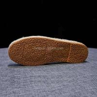 Nuevos zapatos planos de alta calidad, tela tejida de seda dorada para mujer, zapatillas de lona de verano, marca famosa - details 3