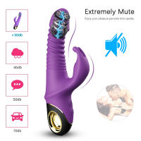 Vibrador de empuje de conejo para mujeres y adultos, estimulador de clítoris telescópico automático, masturbación femenina, Juguetes sexuales, 2022 - details 6