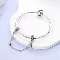 Encantos de Pulgas de Plata Esterlina S925 100% para Mujeres Joyería Fina de Cumpleaños Ajuste a Pulseras Originales de 3mm DIY con Cuentas Material Principal de Metal: Zircon - details 14