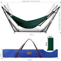 Hamaca con Soporte Plegable para Jardín Patio Trasero Playa Mochileros, Multicolor,255cm,Carga MAX 120kg - details 15