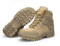 Botas de combate militares tácticas de alta calidad para hombre, zapatos de trabajo de cuero genuino del Ejército de EE. UU., caza, senderismo, Camping y montañismo - details 9