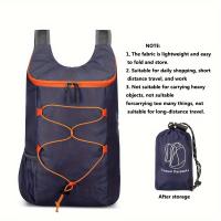 Bolso Plegable de Luz Exterior en Color Beige, Bolso Deportivo Ligero para Viaje y Senderismo con Almacenamiento, Mochila Pequeña Multifunción - details 13