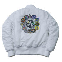 Chaqueta de vuelo de bombardero de invierno Vintage MA-1 APOLLO ropa de calle para hombre ropa de calle cálida Varsity Hip Hop jugador de béisbol piloto USAF - details 9