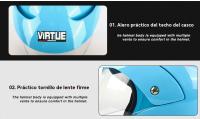 Casco infantil moto aire libre seguro coche electrico Equipo Protector 53-56CM - details 7