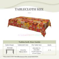 Mantel rectangular Hippie wer para fiesta, manteles impermeables para mesa de comedor, cocina, decoración del hogar - details 115
