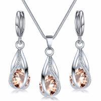 Collar Colgante Pendientes Pendientes Aros Boda Fiesta Juego Joyas - details 3