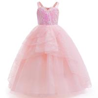 Disfraz de malvado Cosplay para niñas, vestido de noche de princesa de boda rosa, corona y varita, fiesta de cumpleaños de Halloween, 3 uds. - details 3
