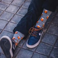 Calcetines de tubo medio para hombre y mujer, medias divertidas e informales, de algodón, coloridas, con diseño de animales de Halloween, 5 pares - details 2