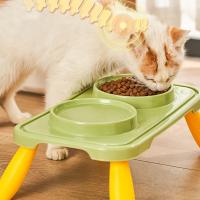 Cuencos dobles para comida de gato, cuenco de agua multifunción antideslizante, contenedor de comida para mascotas, cuenco de alimentación estable antideslizante para gatos, gatitos/cachorros/conejitos - details 8