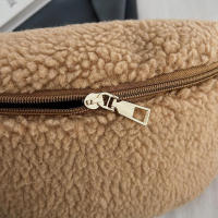 Cintura de felpa de invierno para mujer, bolso de cinturón para teléfono de estilo de diseñador de hombro informal Unisex - details 35