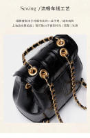Mochila para mujer versión coreana de Xiaoxiangfeng, mochila de cadena, Mochila para mujer, bolsa pequeña de cuero encerado - details 7