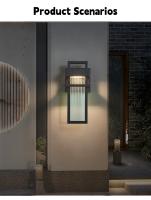Lámpara LED de pared impermeable para exteriores, moderna y minimalista, para balcón, pasillo, patio, 110V, 220V - details 4