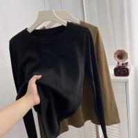 Fleece Thermal Underwear for Women Winter Warm T Shirt Thermo Lingerie Korean Elastic Soft Long Sleeve Undershirt Pullover - details 3