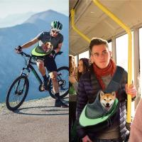 Mochilas con correa para perros y gatos, bolsas de viaje grandes, suministros de transporte para mascotas, bolsas de hombro. - details 1