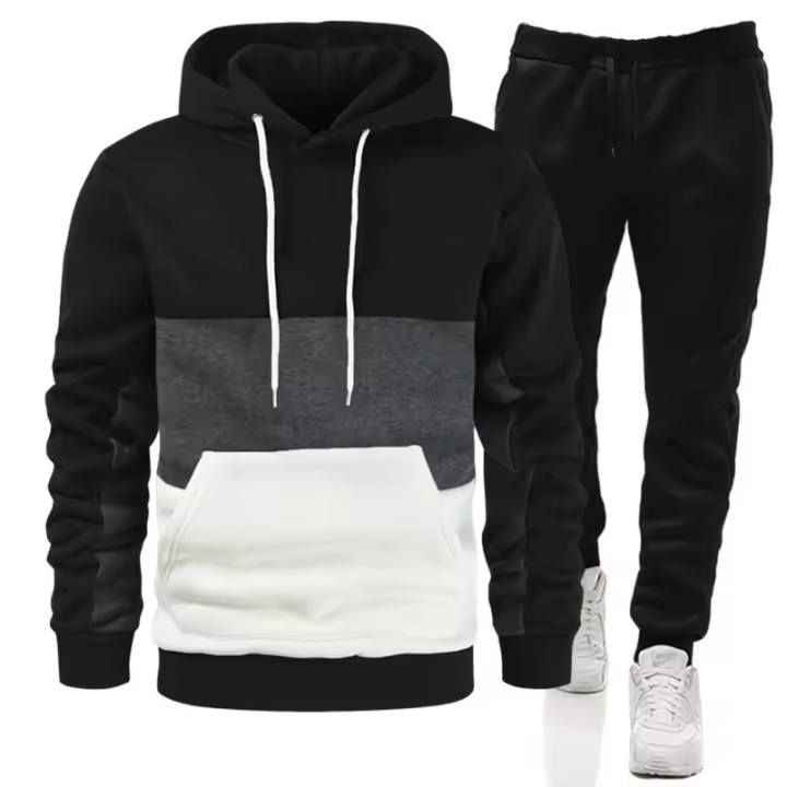 Traje deportivo twopic de Mn, sudadera con capucha, cintura elástica, pts, informal, a la moda, otoño d invierno - 1