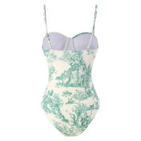Nuevo traje de baño de una pieza para mujer, falda larga con protección solar y correa adelgazante, conjunto de dos piezas, traje de baño de aguas termales - details 5