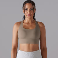 Hamidou-Sujetador de Yoga con espalda cruzada para mujer, ropa interior deportiva absorbente de golpes, correas de hombro cruzadas, Top corto de Fitness, deportes a prueba de golpes - details 31