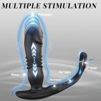 Embalaje privado Masajeador de empuje masculino sexy Plug anal Vibrador consolador para hombres App Buttplug Estimulador de próstata gay Juguete sexual Masturbadores 18+ - details 7