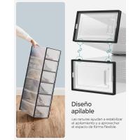 Cajas de Zapatos de Plástico Juego de 18 Organizadores Plegable, Apilable, Transparente, Blanco - details 38