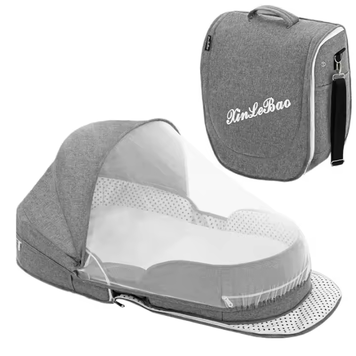 Cuna portátil transpirable para bebé, nido de Mosquitos de viaje, multifunción para recién nacidos, cuna portátil - 1