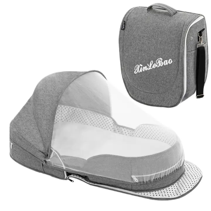 Cuna portátil transpirable para bebé, nido de Mosquitos de viaje, multifunción para recién nacidos, cuna portátil - 1