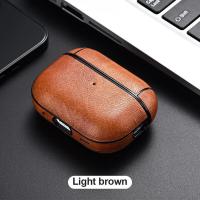 Funda de cuero para 2 auriculares, funda para auriculares para Apple AirPods 3 Pro de segunda generación, USB C - details 5