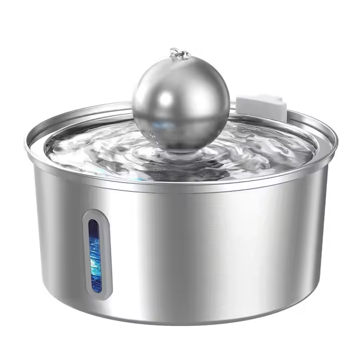 Grifo de Agua para Perros de Acero Inoxidable 7L/1.8Gal/236oz Silencioso y Filtrado a 5 Capas - 1
