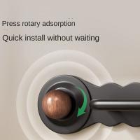 Gancho trasero para puerta con soporte de carga fuerte, ventosa creativa para ahorrar espacio, gancho para baño, montaje en pared sin perforación - details 7