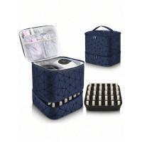 Bolsa Portátil Para Uñas De Doble Capa Organizador De Viaje Bolsa Multifuncional Para Esmaltes Y Aceites Esenciales Material PU Estilo Moda - details 11