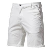 Pantalones Cortos de Algodón para Hombres en Verano 2025 Color Sólido, Cintura Elástica, Alta Calidad, Estilo Casual y de Negocios - details 3