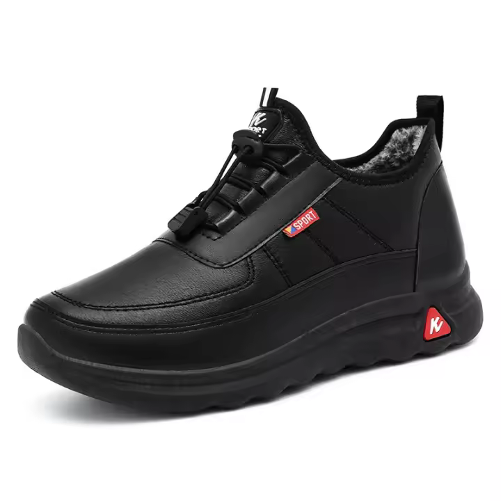 Zapatos de algodón para Hombre nuevo invierno con forro polar y espesor botas de algodón imitación térmica botas de nieve para el frío - 1