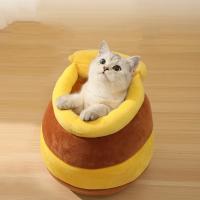Cama de Mascotas en Forma de Tarro de Miel Almohada de Cuatro Estaciones Desmontable - details 0