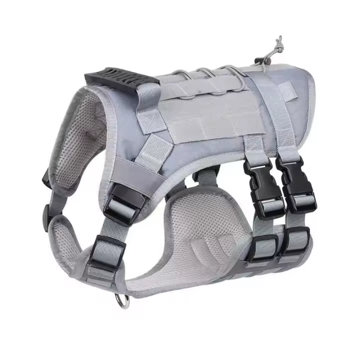 Perro táctico con correa de asa, accesorio militar para caminar perros Rottweiler, arnés para cachorros medianos y grandes - 1