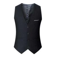 2025 Primavera y novedad de verano, moda británica, traje para hombre, chaleco ajustado, chaleco para hombre, traje de estilo coreano, Clip de caballo - details 3
