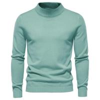 Suéter grueso de cuello alto de invierno para hombres, suéter casual de cuello alto de color sólido, cálido y cómodo, jersey de cuello alto para hombres - details 18