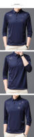 Camiseta de Hombre CASUMANL Estampado Sólido para Primavera y Otoño Cuello Doblado Casual - details 8